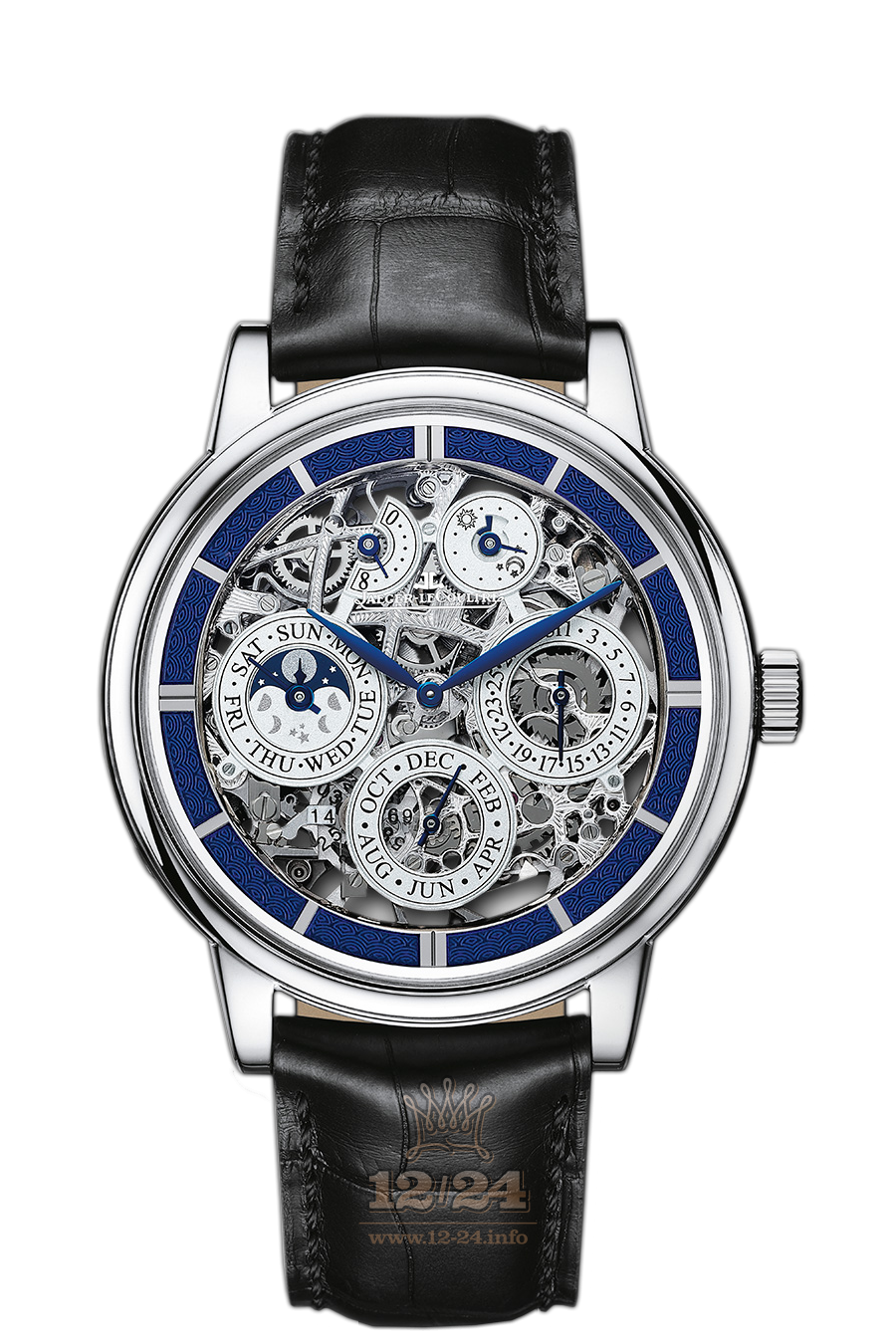 Jaeger-LeCoultre Master Watch 50635SQ 42 mm White gold Case Silver Dark blue Dial