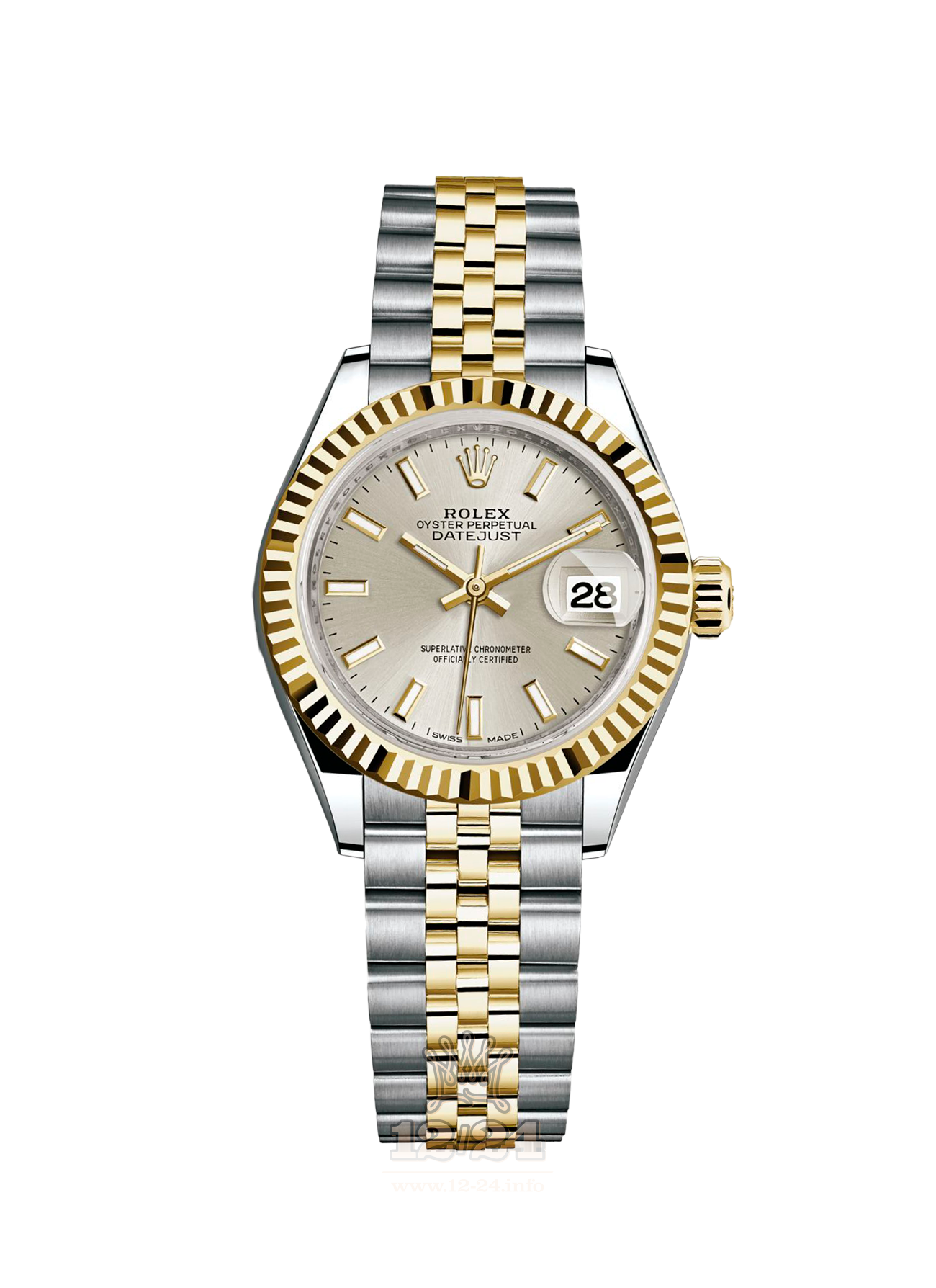 Rolex Datejust Watch 279173-0019 28 mm Steel / Yellow gold Case Silver Dial