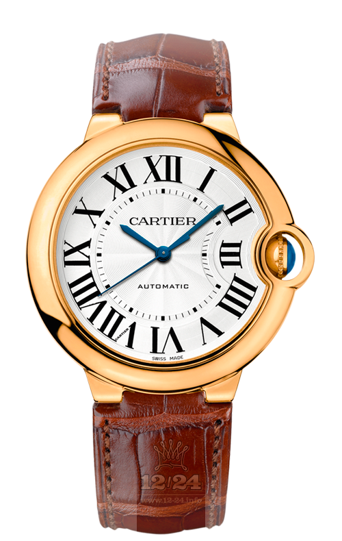 Cartier Ballon Bleu de Cartier Watch W6900356 37 mm Yellow gold Case Silver Dial