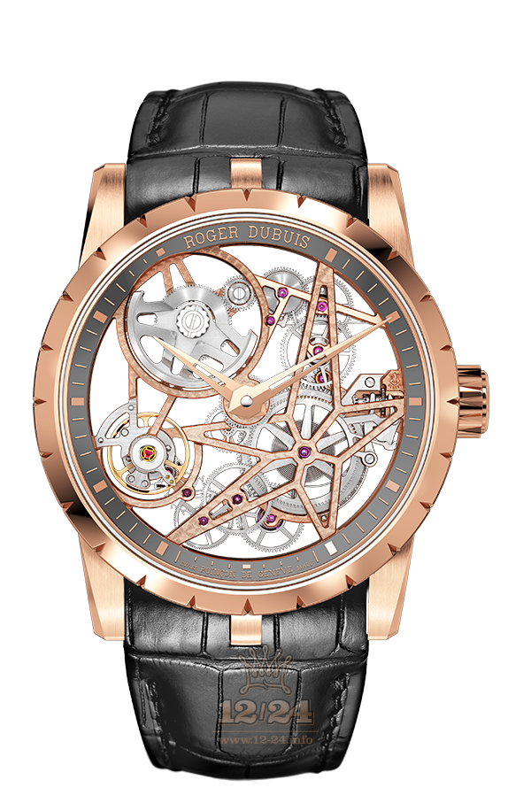 Roger Dubuis Excalibur Watch RDDBEX0698 42 mm Pink gold Case