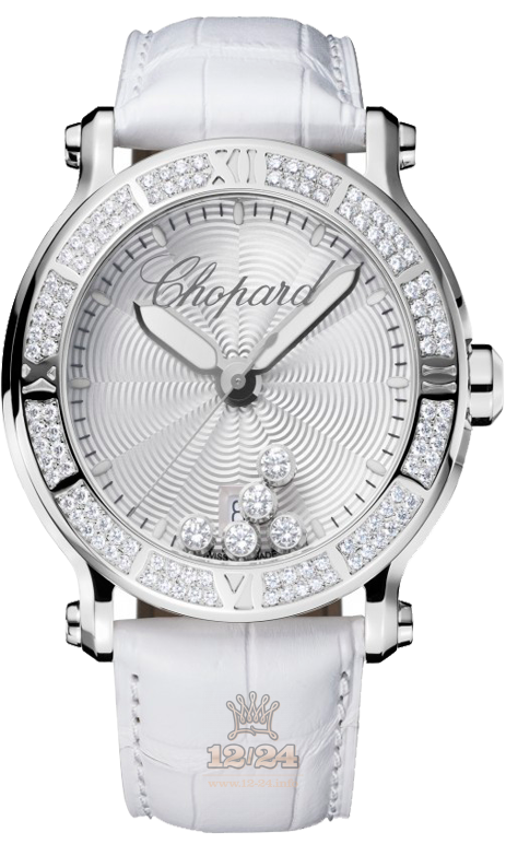 Chopard Happy Diamonds Watch 288525-3003 42 mm Stainless steel Case Silver Dial