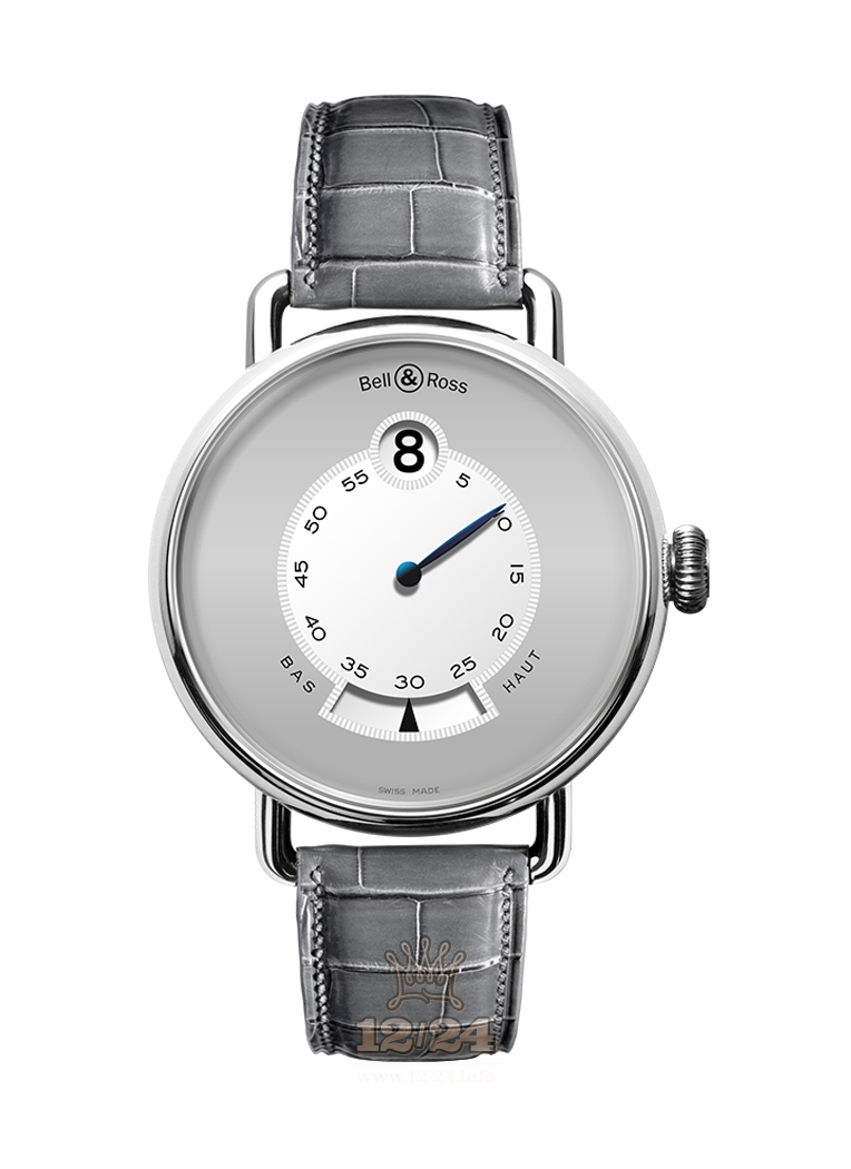 Bell & Ross Vintage Watch BRWW1-JH2G-PT/SCR 42 mm Platinum Case Gray Dial