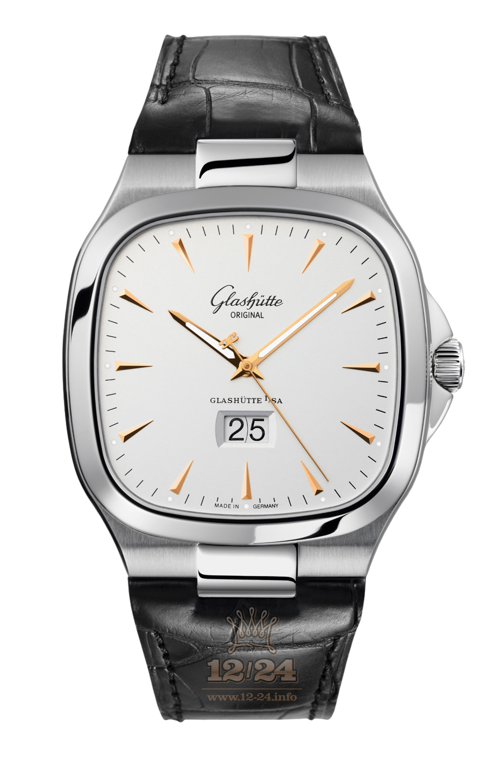 Glashutte Vintage Watch 2-39-47-11-12-04 40 mm Stainless steel Case Silver Dial