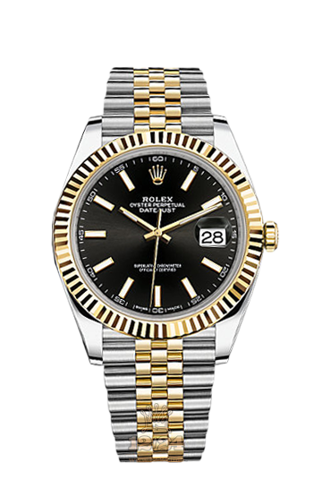 Rolex Datejust Watch 126333-0014 41 mm Steel / Yellow gold Case Black Dial