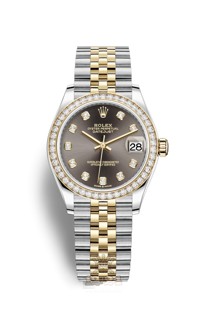 Rolex Datejust Watch 278383rbr-0022 31 mm Stainless steel Yellow gold Case Gray Dial
