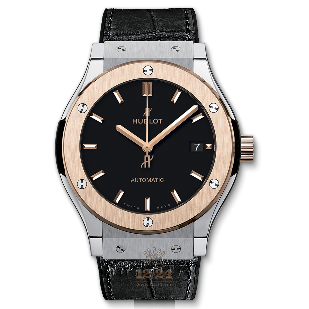 Hublot Classic Fusion Watch 511.NO.1181.LR 45 mm Titanium Case Black Dial