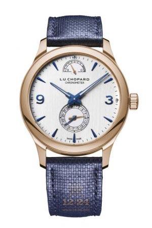 Chopard L.U.C Watch 161926-5004 Pink gold Case Silver Dial