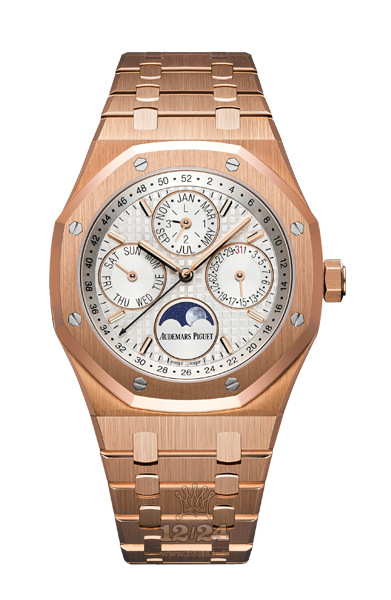 Audemars Piguet Royal Oak Watch 26574OR.OO.1220OR.01 41 mm Pink gold Case Silver Dial