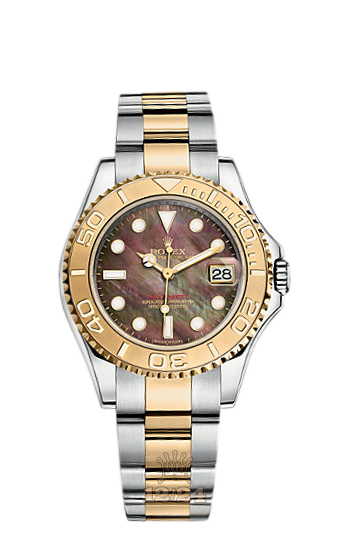 Rolex Yacht-Master Watch 168623-0018 35 mm Steel / Yellow gold Case Black Dial