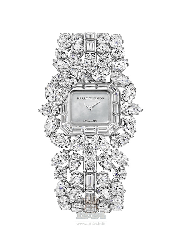 Harry Winston High Jewelry Timepieces Watch HJTQHM24PP024 24 mm Platinum Case White Dial