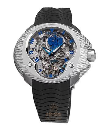 Franc Vila Cobra Watch 18E.RUSS.BTI-SS.RED-GLDPLTD 52 mm White gold Titanium PVD coating Case