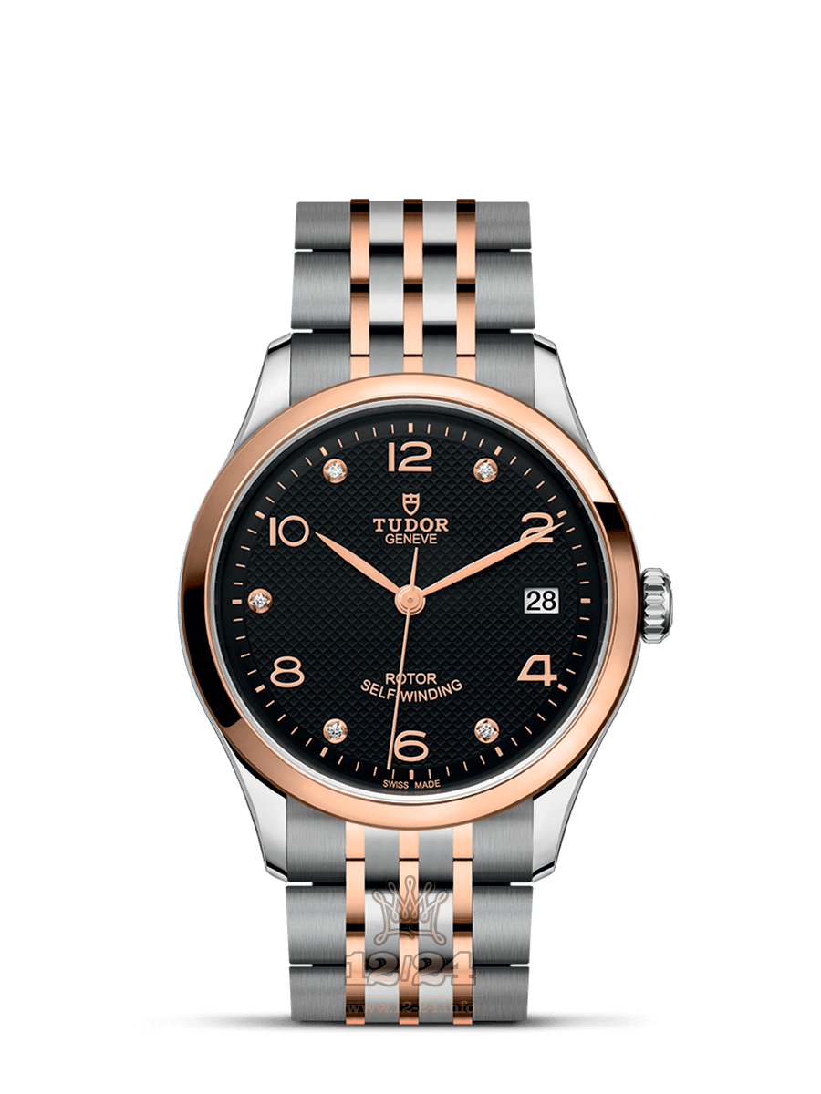 Tudor 1926 Watch m91451-0004 36 mm Steel / Pink gold Case Black Dial