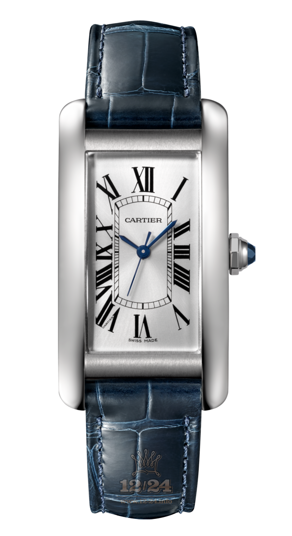 Cartier Tank Watch WSTA0017 22 mm Stainless steel Case Silver Dial