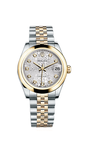 Rolex Lady-Datejust Watch 178243-0023 31 mm Steel / Yellow gold Case Silver Dial