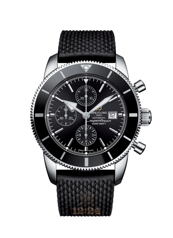 Breitling Superocean Heritage II Watch A1331212.BF78.256S.A20D.2 46 mm Stainless steel Case Black Dial