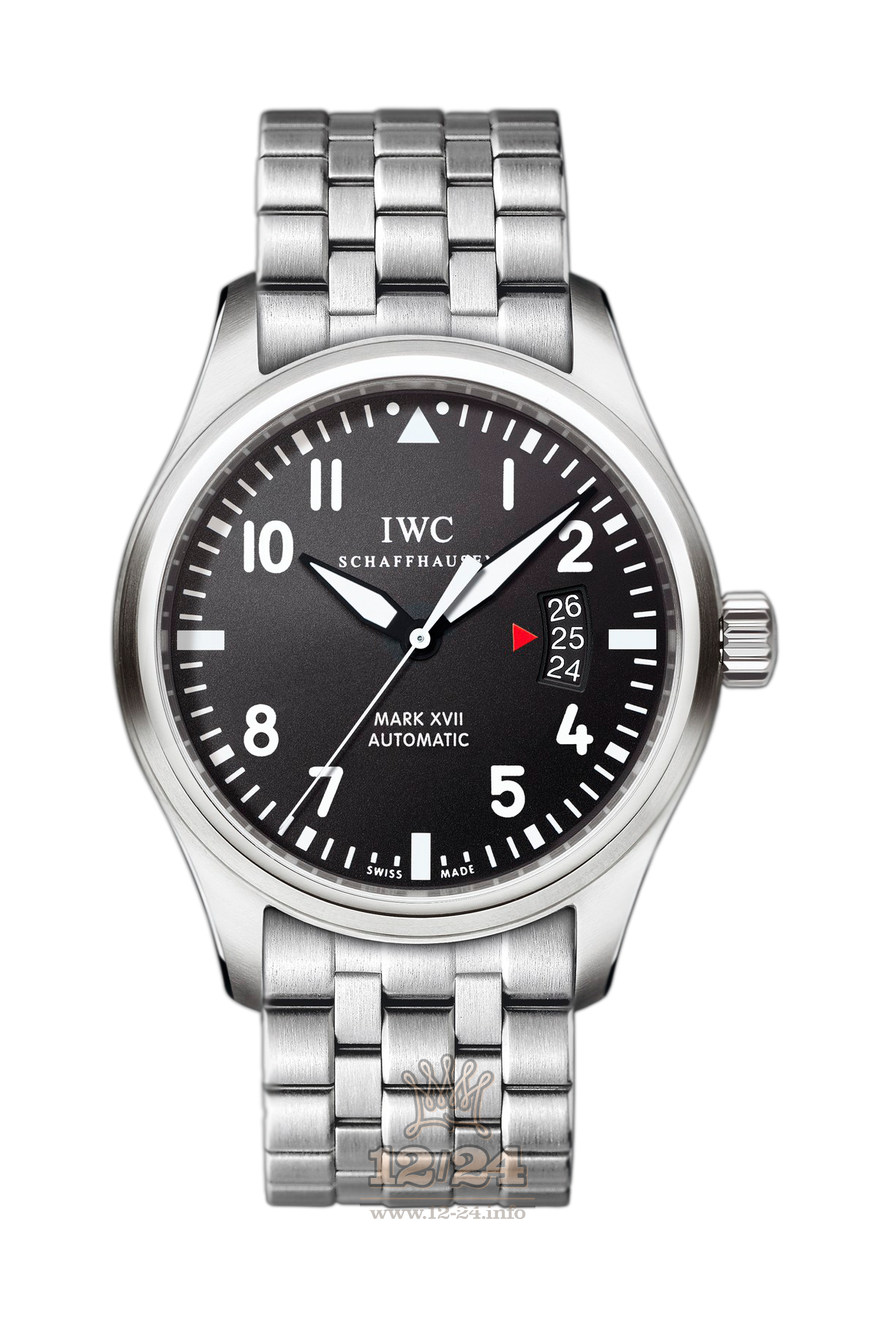 IWC Pilot s Watches Watch IW326504 41 mm Stainless steel Case Black Dial