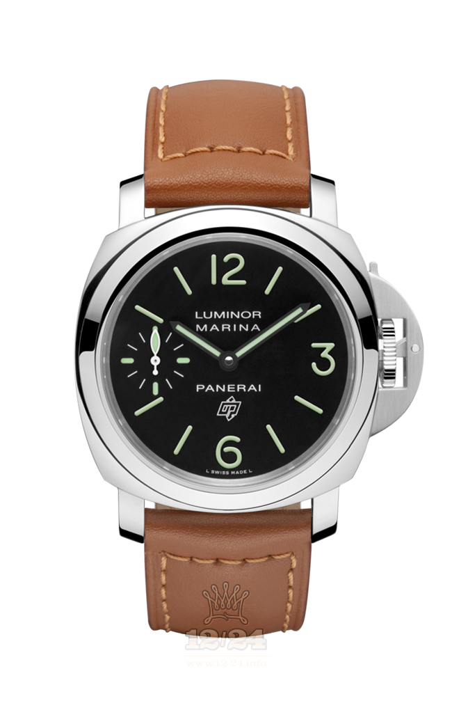 Panerai Luminor Watch PAM01005 44 mm Stainless steel Case Black Dial