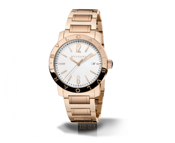 Bvlgari Bvlgari Bvlgari Watch 102106 BBP39WGGD 39 mm Pink gold Case Silver Dial