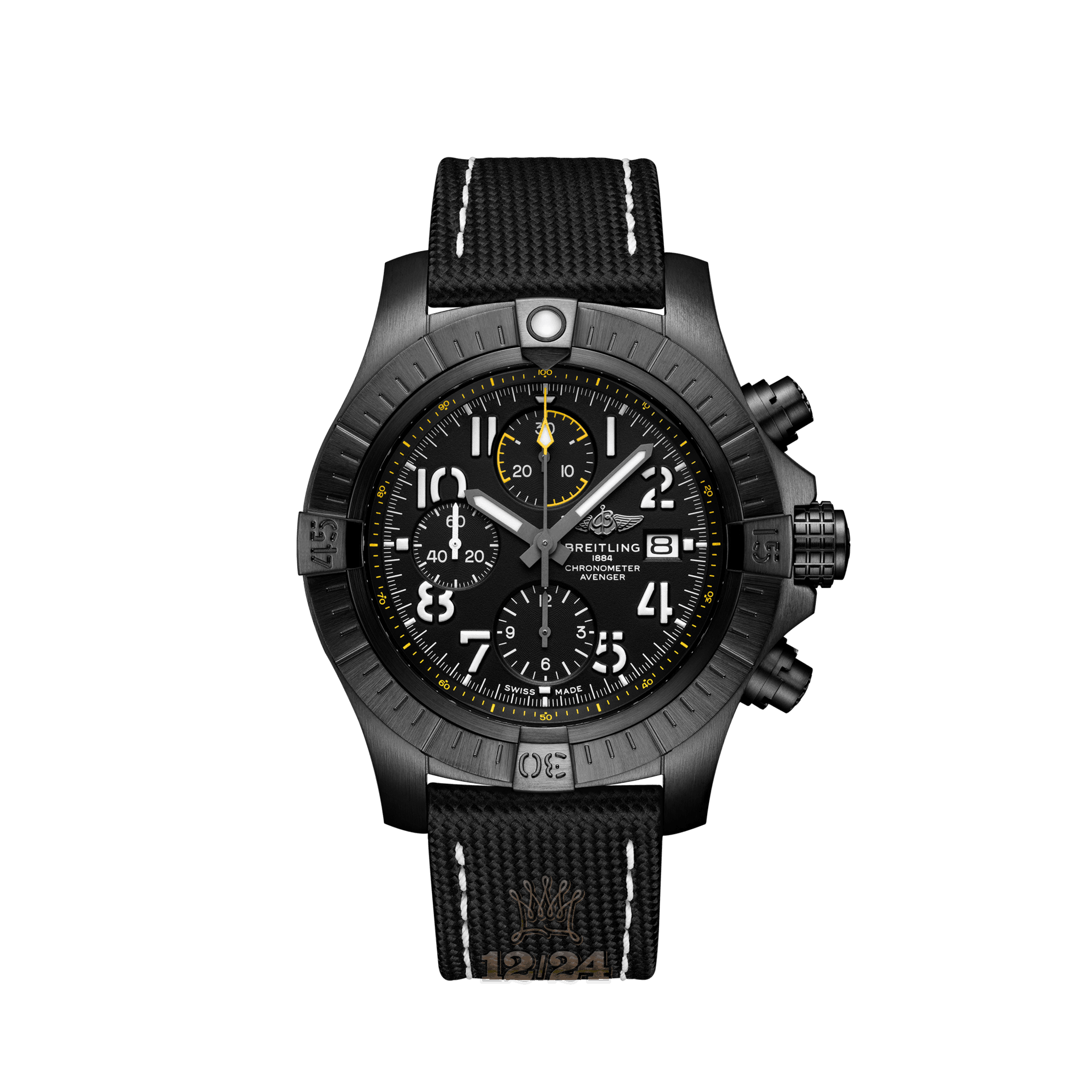 Breitling Avenger Watch V13317101B1X1 45 mm Titanium Case Black Dial