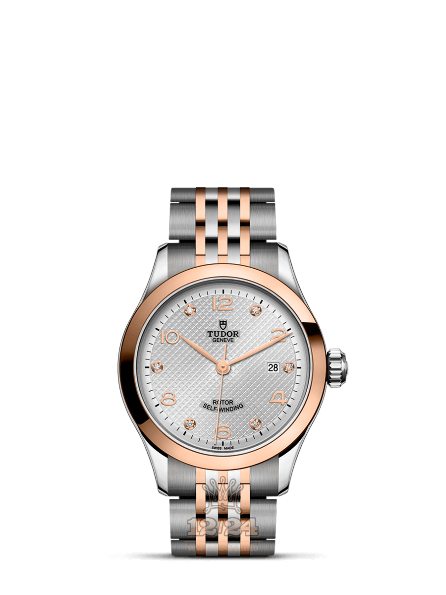 Tudor 1926 Watch m91351-0002 28 mm Steel / Pink gold Case Silver Dial