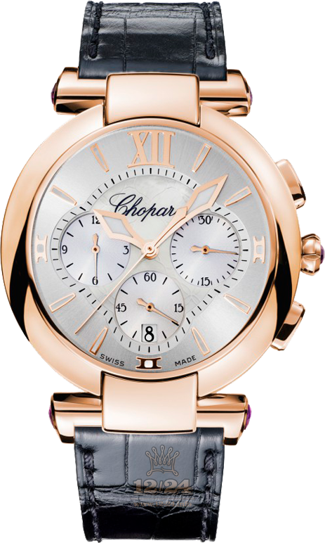 Chopard Imperiale Watch 384211-5001 40 mm Pink gold Case Silver Dial