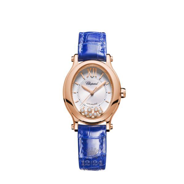 Chopard Happy Sport Watch 275362-5001 29 mm Pink gold Case Silver Dial