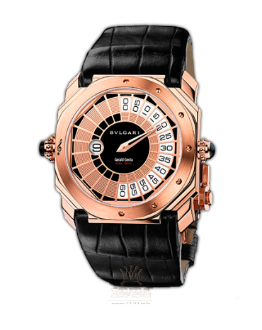 Bvlgari Octo Watch 101839 BGOP43BGLMR 43 mm Pink gold Case Black Golden Dial