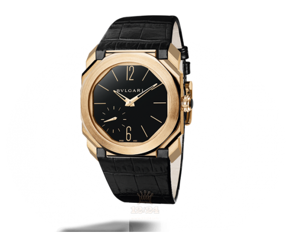 Bvlgari Octo Watch 102371 BGOP40BGLXT 40 mm Pink gold Case Black Dial