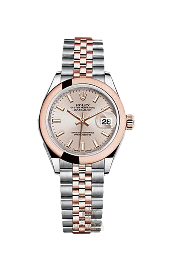 Rolex Datejust Watch 279161-0001 28 mm Steel / Pink gold Case Golden Dial