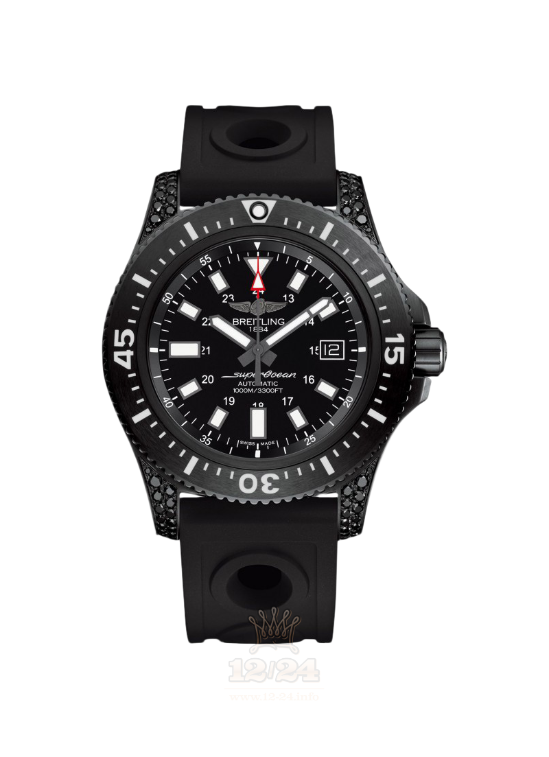 Breitling Superocean Watch M17393AN|BE92|227S|M20SS.1 44 mm Stainless steel Case Black Dial