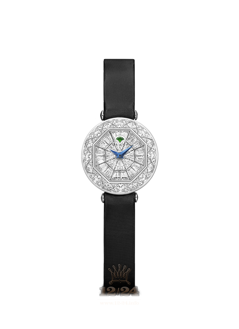 Graff Jewellery Watches Watch Tril Rnd Diam White gold Case Silver Red Dial