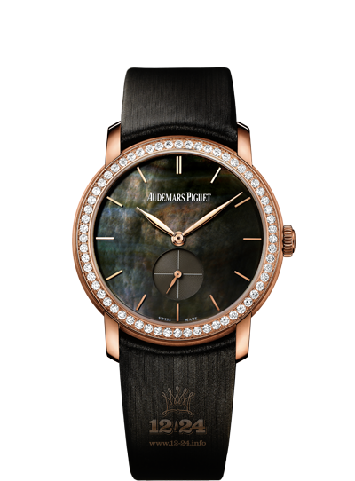 Audemars Piguet Jules Audemars Watch 77240OR.ZZ.A009SU.01 33 mm Pink gold Case Black Brown (chocolate) Dial