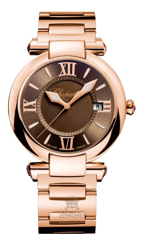 Chopard Imperiale Watch 384221-5010 36 mm Pink gold Case Brown (chocolate) Dial