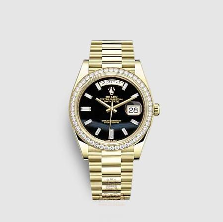 Rolex Day-Date Watch 228348rbr-0039 40 mm Yellow gold Case Black Dial