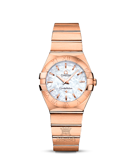 Omega Constellation Watch 123.50.27.60.05.001 27 mm Pink gold Case White Dial