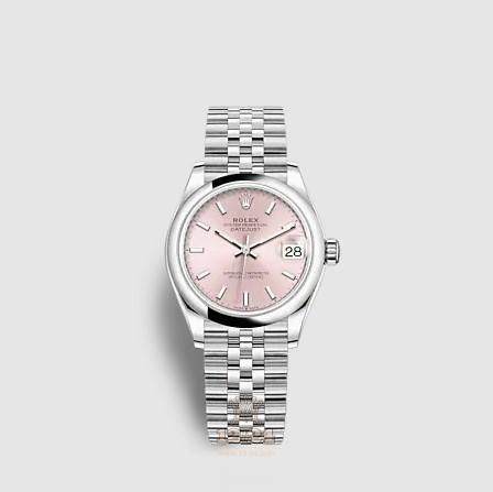Rolex Datejust Watch 278240-0008 31 mm Stainless steel White gold Case Pink Dial