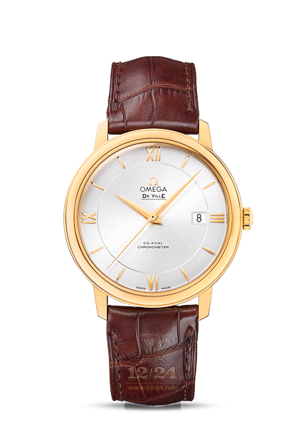 Omega Prestige Watch 424.53.40.20.02.002 40 mm Yellow gold Case Silver Dial