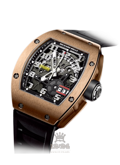 Richard Mille Men's Collection Watch RM 029 RG 48 mm Pink gold Case