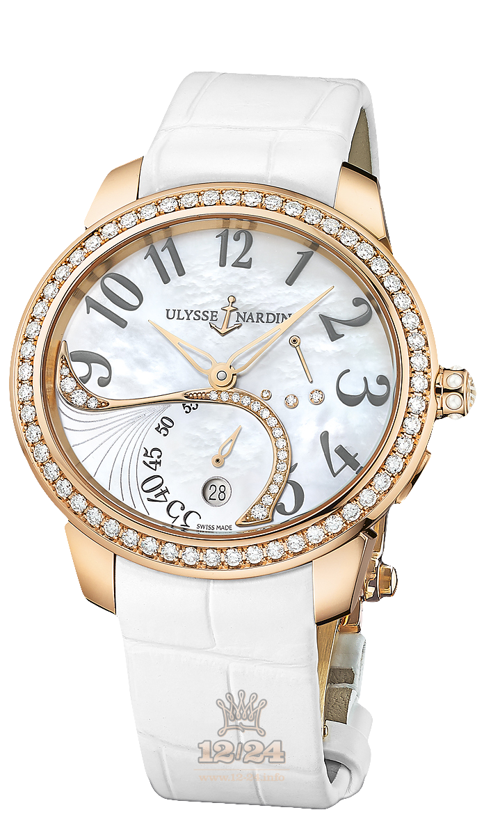 Ulysse Nardin Jade Watch 3106-125B/591 36 mm Pink gold Case White Dial