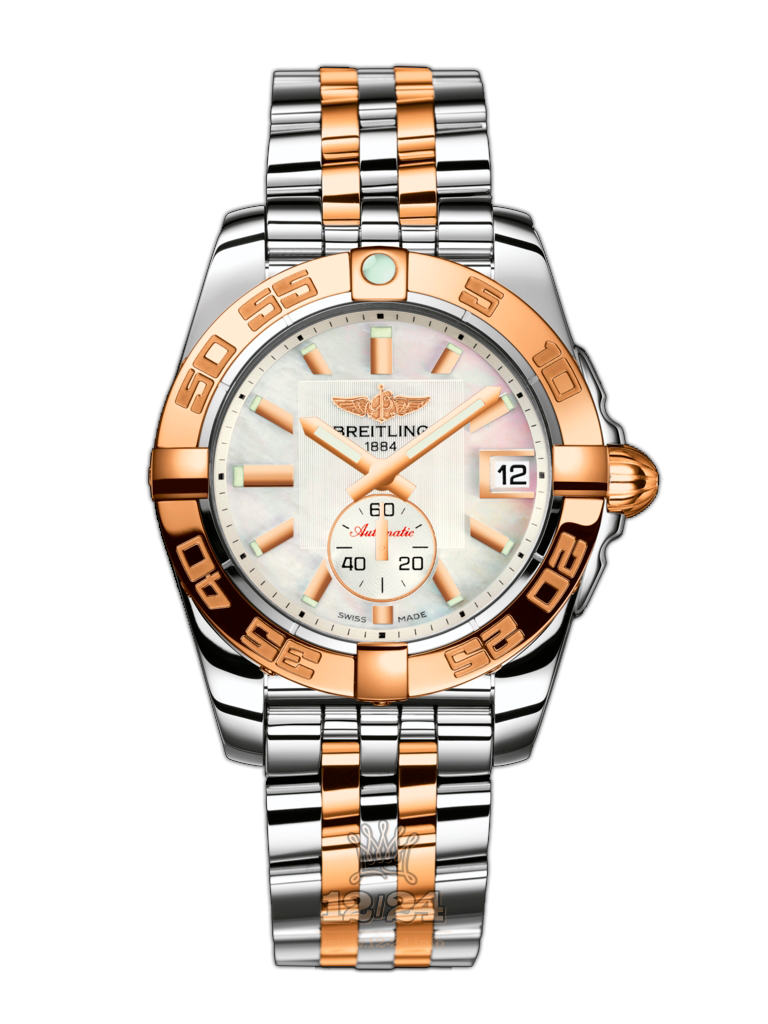 Breitling Galactic Watch C3733012/A724/376C 36 mm Steel / Pink gold Case White Dial