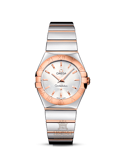 Omega Constellation Watch 123.20.27.60.02.003 27 mm Steel / Pink gold Case Silver Dial