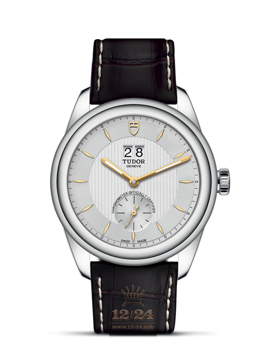 Tudor Glamour Watch M57100-0017 42 mm Stainless steel Case Silver Dial