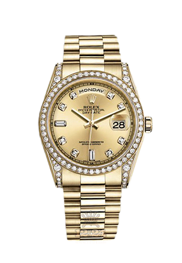 Rolex Day-Date Watch 118388-0019 36 mm Yellow gold Case Golden Dial