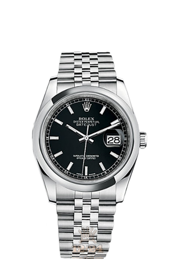 Rolex Datejust Watch 116200-0099 36 mm Stainless steel Case Black Dial