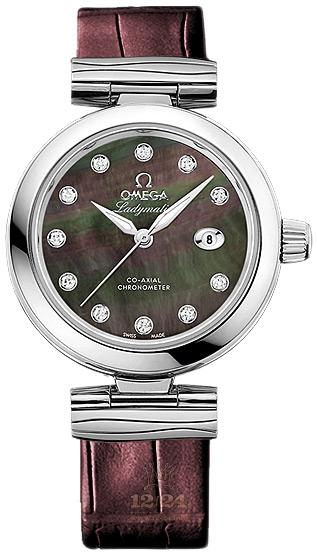 Omega De Ville Watch 425.33.34.20.57.001 34 mm Stainless steel Case Brown (chocolate) Dial