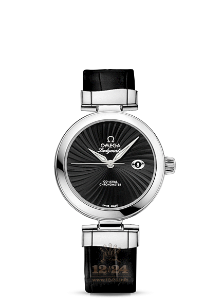 Omega Ladymatic Watch 425.33.34.20.01.001 34 mm Stainless steel Ceramics Case Black Dial