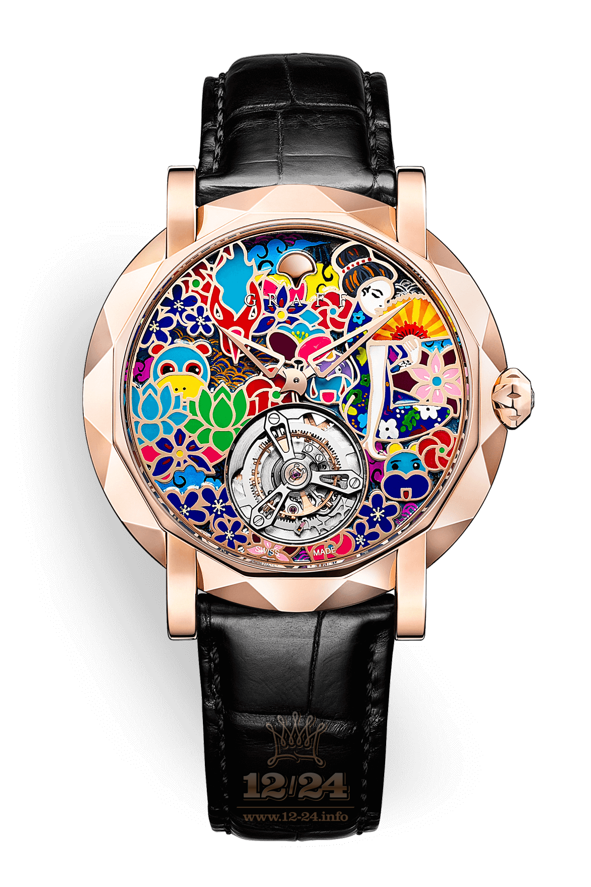 Graff Technical Watches Watch MGU43PGJPMK1 43 mm Pink gold Case Painted Dial