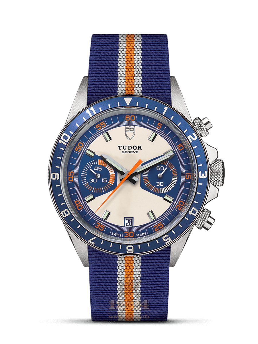 Tudor Chrono Watch M70330B-0003 42 mm Stainless steel Case White Dark blue Dial