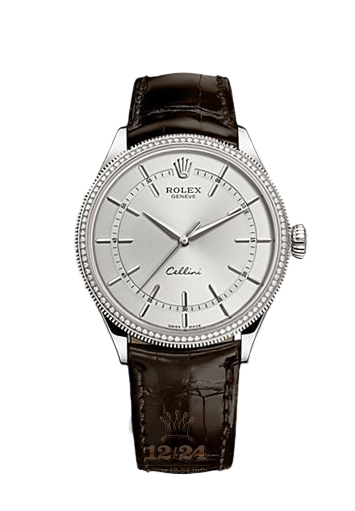Rolex Cellini Watch 50609rbr-0009 39 mm White gold Case Gray Dial