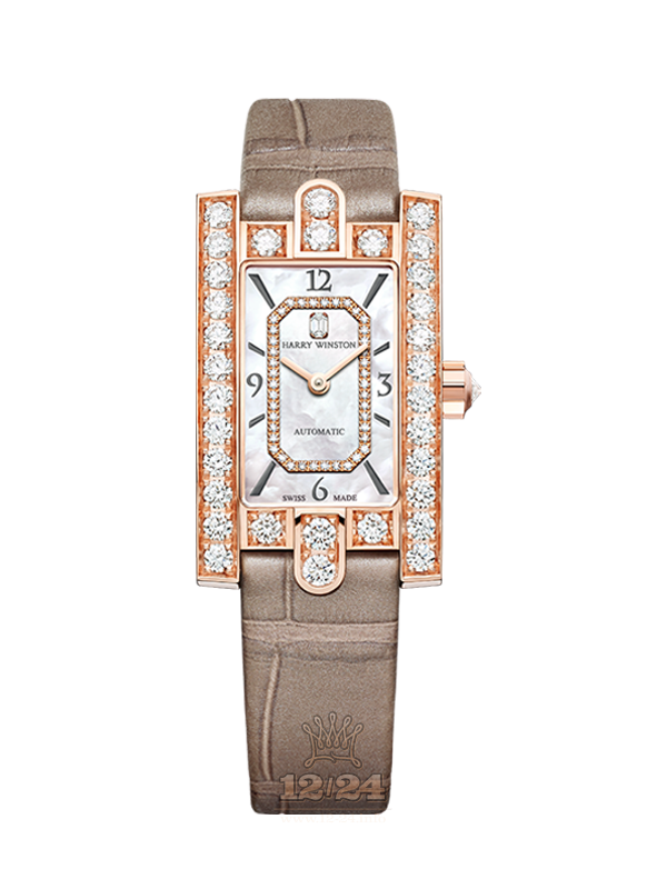 Harry Winston The Avenue Collection Watch AVEAHM21RR001 21 mm Pink gold Case White Dial